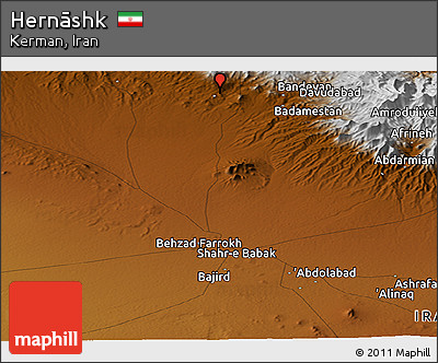 Physical Panoramic Map of Hernāshk