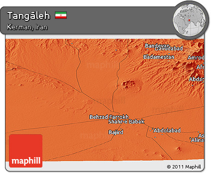 Political Panoramic Map of Tangāleh