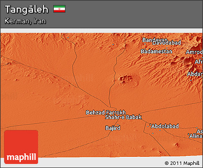 Political Panoramic Map of Tangāleh