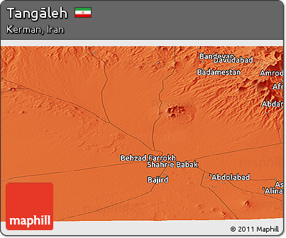 Political Panoramic Map of Tangāleh