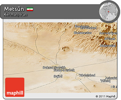 Satellite Panoramic Map of Metsūn
