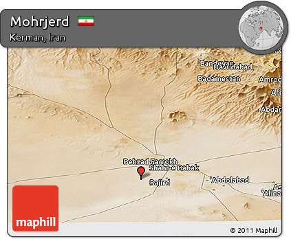 Satellite Panoramic Map of Mohrjerd
