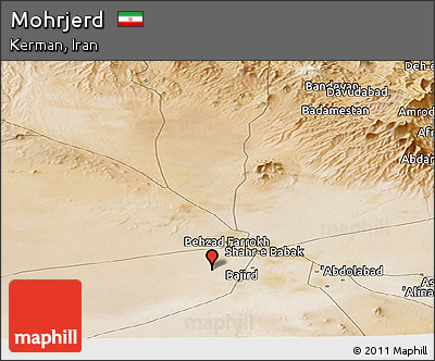 Satellite Panoramic Map of Mohrjerd
