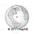 Outline Map of the Area around 30° 13' 46" N, 55° 10' 29" W, rectangular outline
