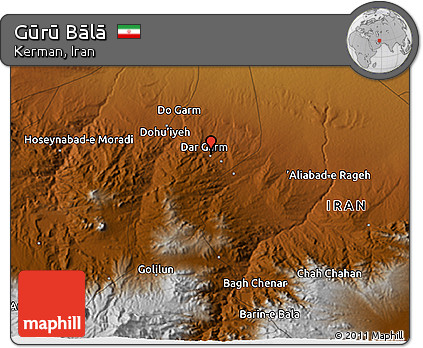 Physical 3D Map of Gūrū Bālā