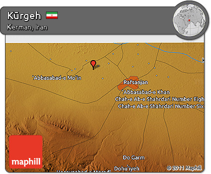 Physical 3D Map of Kūrgeh