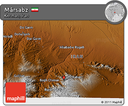 Physical 3D Map of Mārsabz