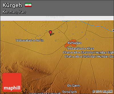 Physical 3D Map of Kūrgeh
