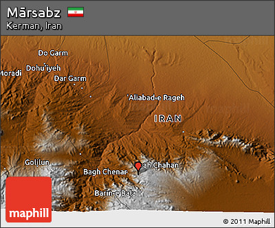 Physical 3D Map of Mārsabz