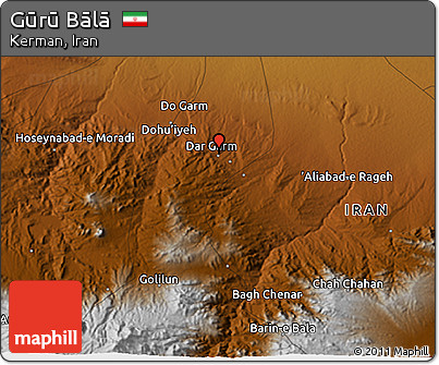 Physical 3D Map of Gūrū Bālā
