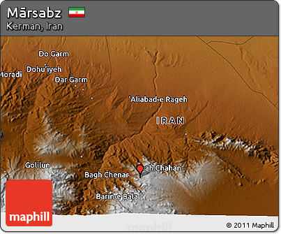 Physical 3D Map of Mārsabz