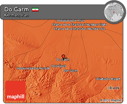 Political 3D Map of Do Garm