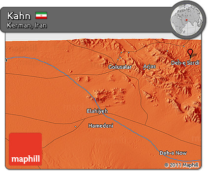 Political 3D Map of Kahn