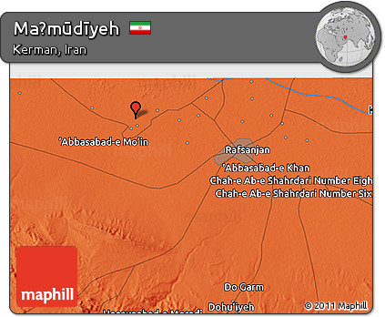 Political 3D Map of Maḩmūdīyeh