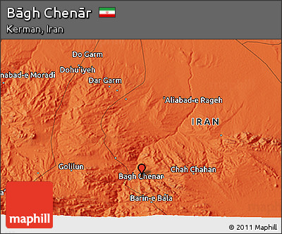 Political 3D Map of Bāgh Chenār