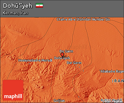 Political 3D Map of Dohū'īyeh
