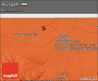 Political 3D Map of Kūrgeh