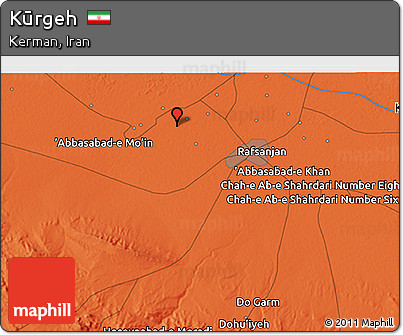 Political 3D Map of Kūrgeh
