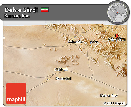 Satellite 3D Map of Deh-e Sārdī