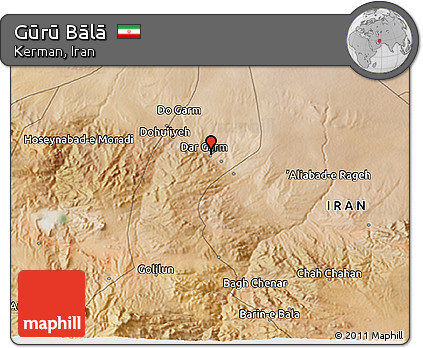 Satellite 3D Map of Gūrū Bālā