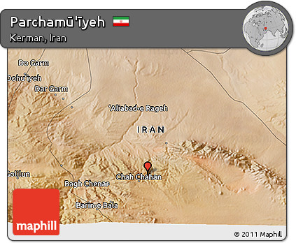 Satellite 3D Map of Parchamū'īyeh