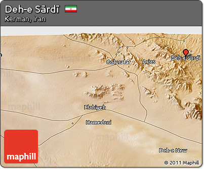 Satellite 3D Map of Deh-e Sārdī