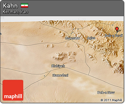 Satellite 3D Map of Kahn