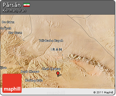 Satellite 3D Map of Pārsān