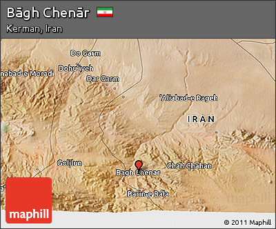 Satellite 3D Map of Bāgh Chenār