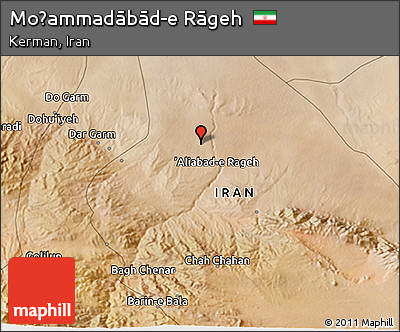 Satellite 3D Map of Moḩammadābād-e Rāgeh