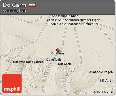 Shaded Relief 3D Map of Do Garm
