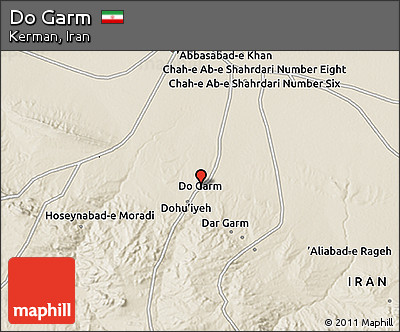 Shaded Relief 3D Map of Do Garm