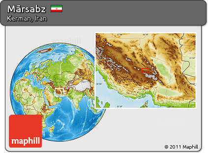 Physical Location Map of Mārsabz