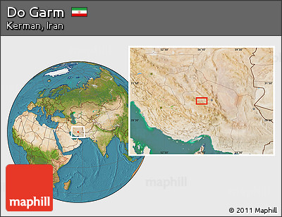 Satellite Location Map of Do Garm