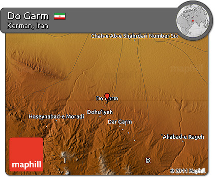 Physical Map of Do Garm