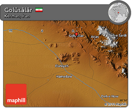 Physical Map of Golūsālār