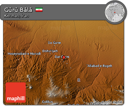 Physical Map of Gūrū Bālā