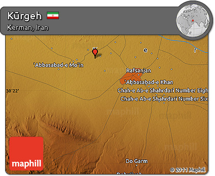 Physical Map of Kūrgeh