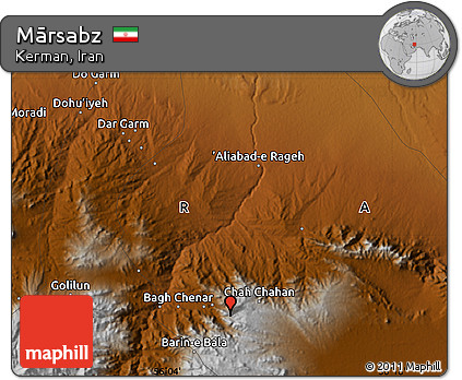 Physical Map of Mārsabz