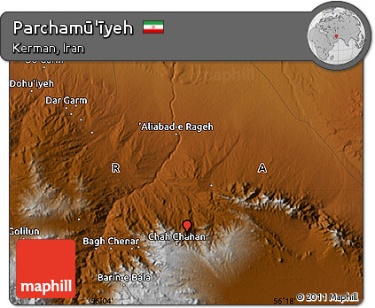 Physical Map of Parchamū'īyeh