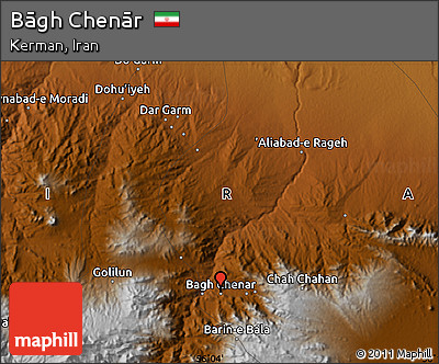 Physical Map of Bāgh Chenār