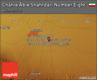 Physical Map of Chāh-e Āb-e Shahrdārī Number Eight