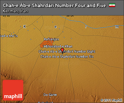 Physical Map of Chāh-e Āb-e Shahrdārī Number Four and Five