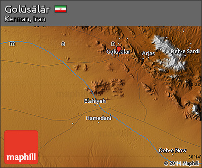 Physical Map of Golūsālār