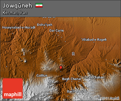 Physical Map of Jowqūneh