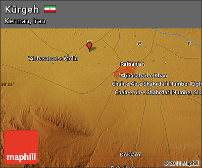 Physical Map of Kūrgeh