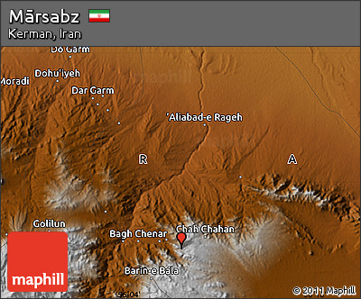 Physical Map of Mārsabz