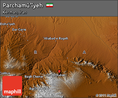 Physical Map of Parchamū'īyeh