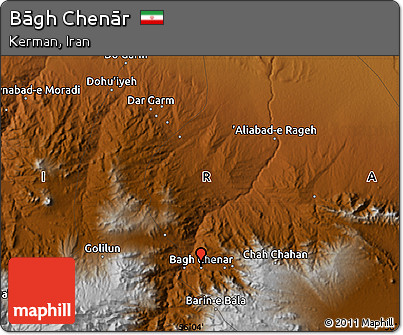 Physical Map of Bāgh Chenār