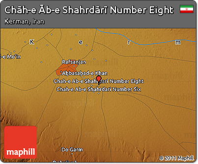 Physical Map of Chāh-e Āb-e Shahrdārī Number Eight